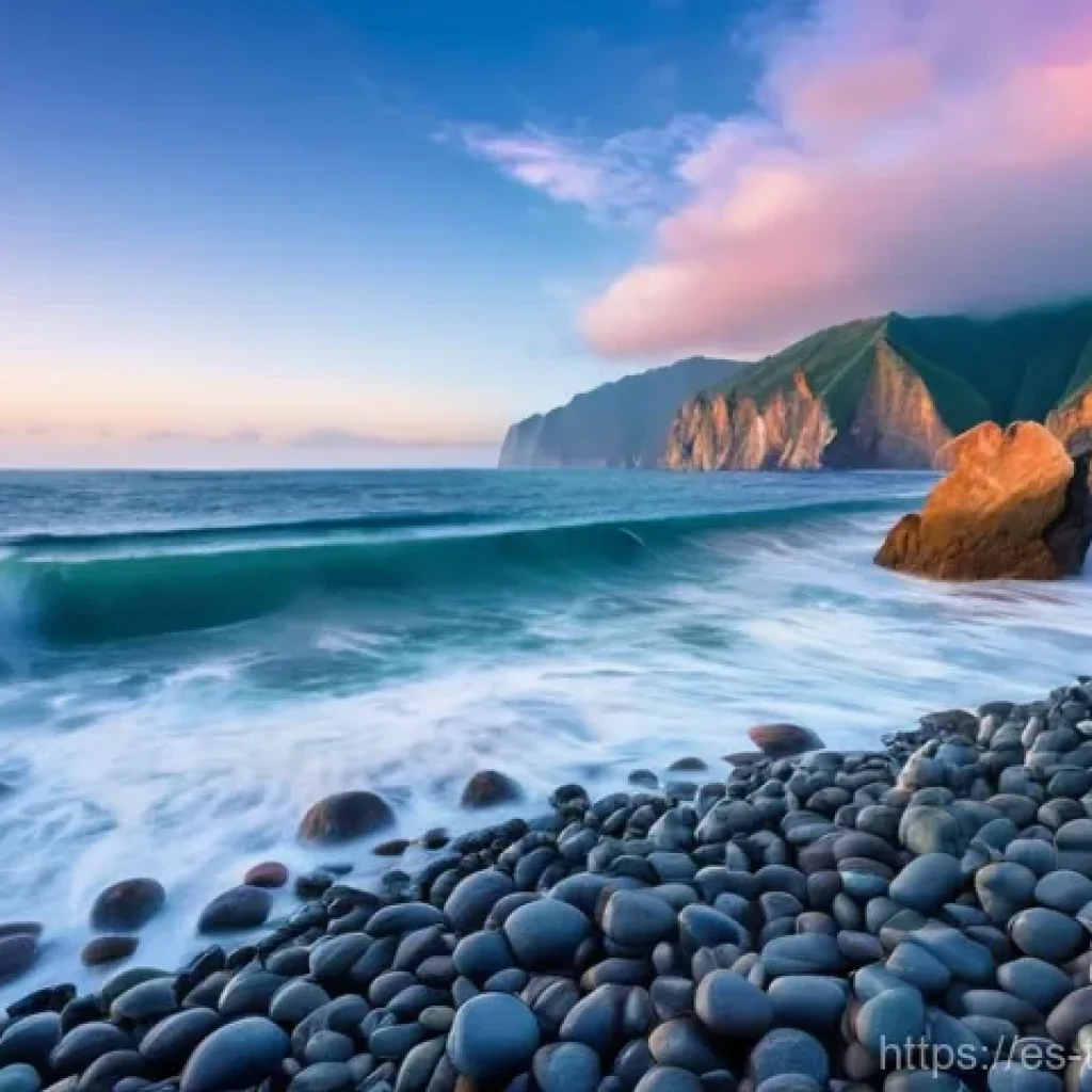 대만 해안 관광지 추천 - **East Coast Serenity: Qingshui Cliffs and Qixingtan Beach**
    A wide-angle, panoramic shot of Tai...