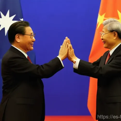 중화민국과 미국의 외교 관계 - **Prompt 1: The Delicate Geopolitical Dance**
    "An allegorical illustration depicting the intrica...